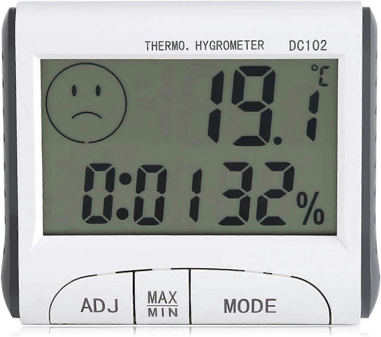 les LCD indoor thermometer, 3-in-1 l thermometer mini indoor hygrometer for