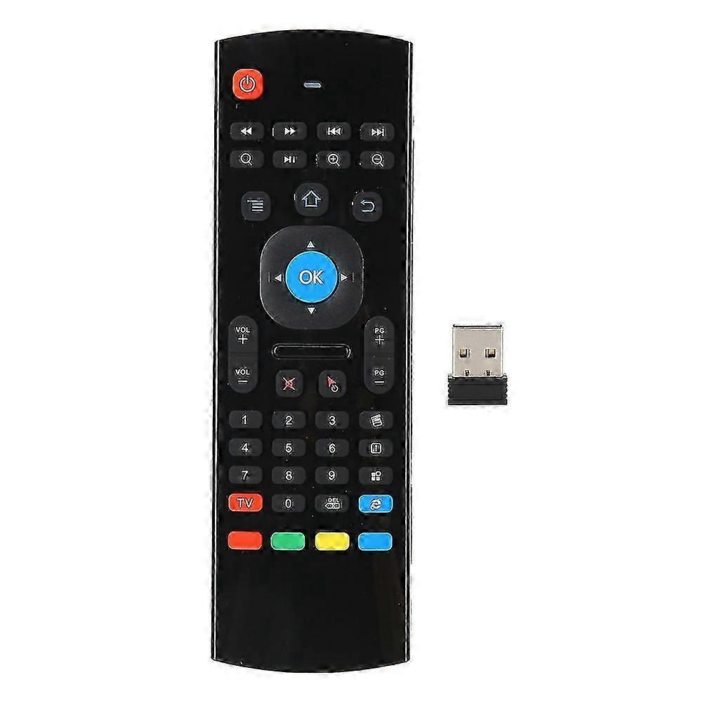 Double Sides Air Mouse Motion Sensing Remote Control 2.4G Wireless Keyboard Mouse Suitable for ComputerBlack