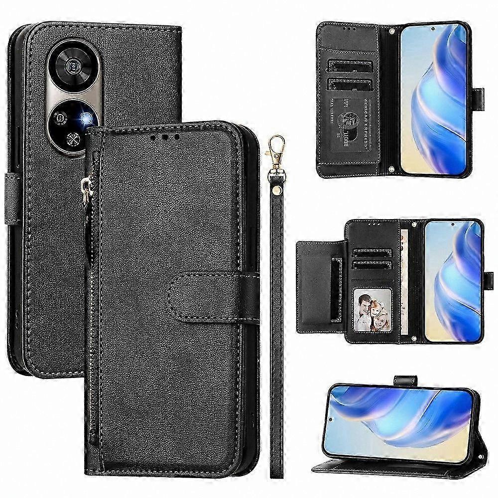 Leather Zipper Wallet Case for Note 17 Pro Smartphones