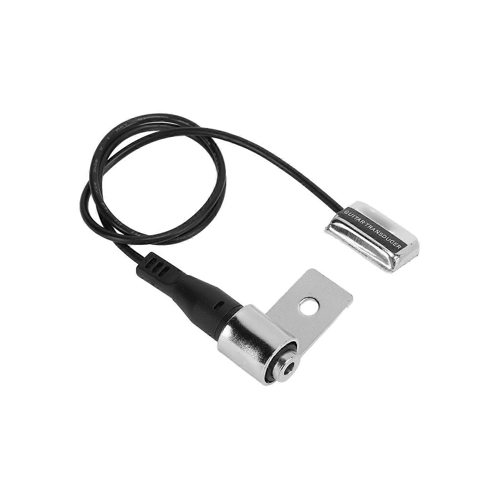 Metal Black Piezo Contact Pickup Patch for Musical Instruments