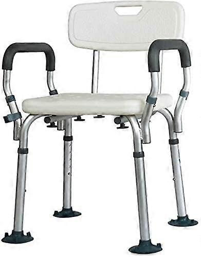 Bath Shower Seat Height Adjustable With Armrests And Backrest Model 5208b Anti Slip Rubber For Disabled Pregnant Women