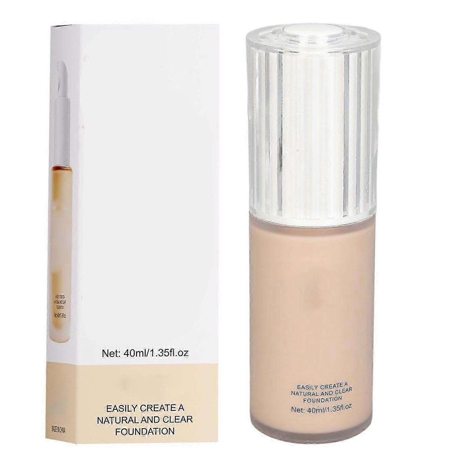 2025 Latest Model Liquid Foundation Coverage 40ml Long Lasting Improves Uneven...
