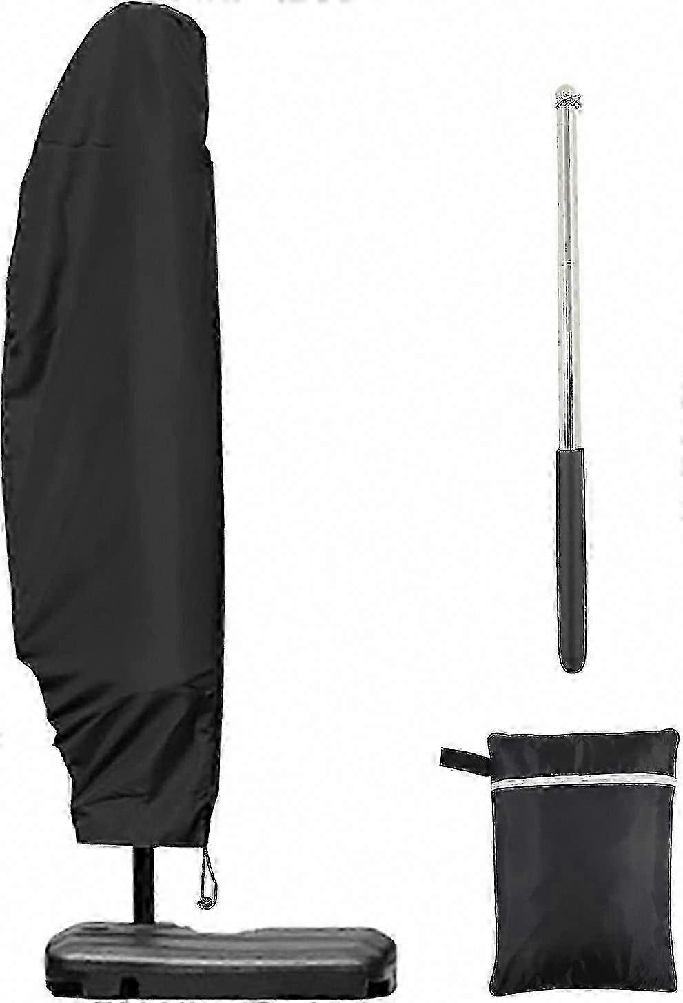 3m 4m Parasol Cover with Zipper, 14m Long Telescopic Pole 280x30/80/45cm Edition