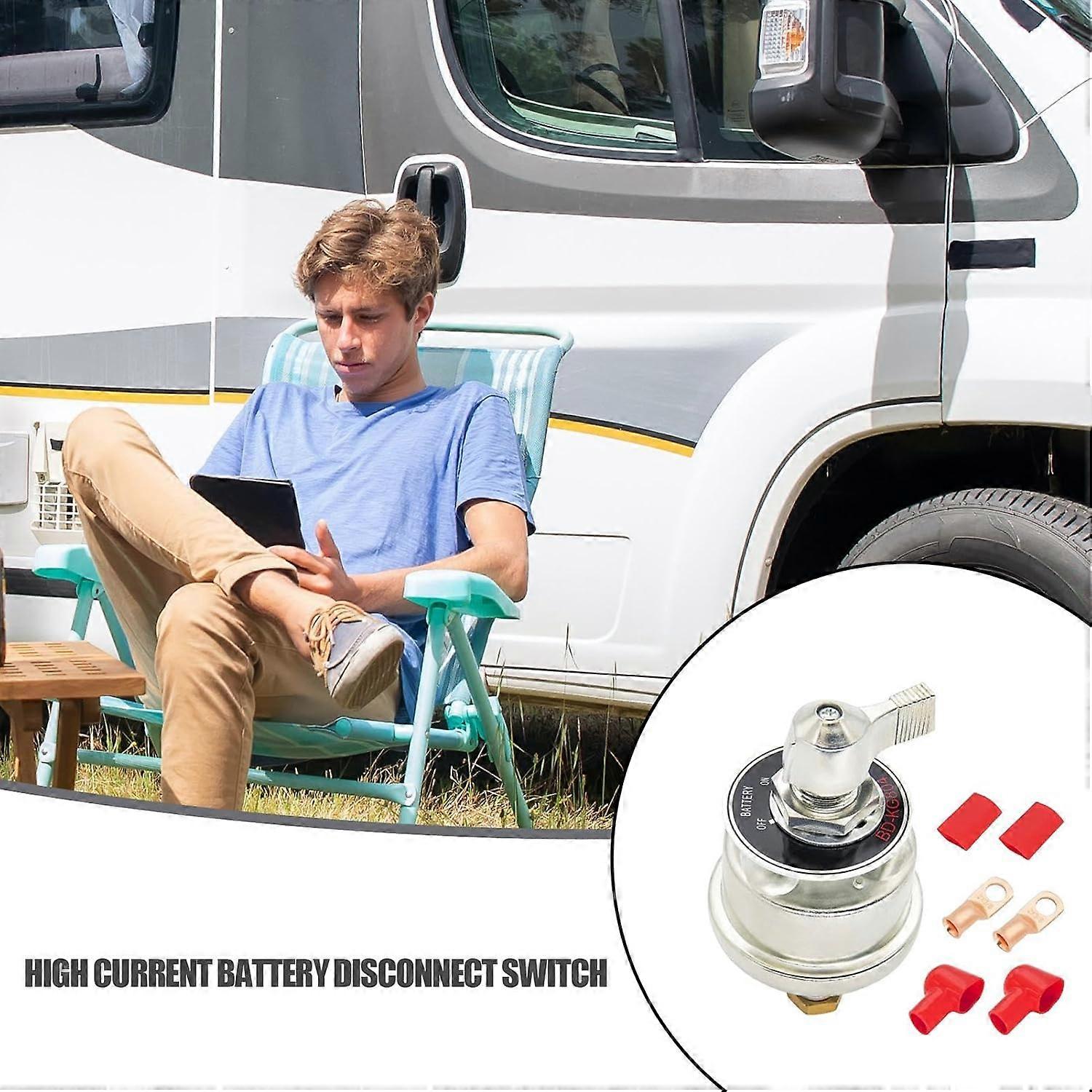 Battery Isolator OnOff Kit 300A Current Vehicle Battery CutOff For Boats And RVs, Terminal Insulator Replacement