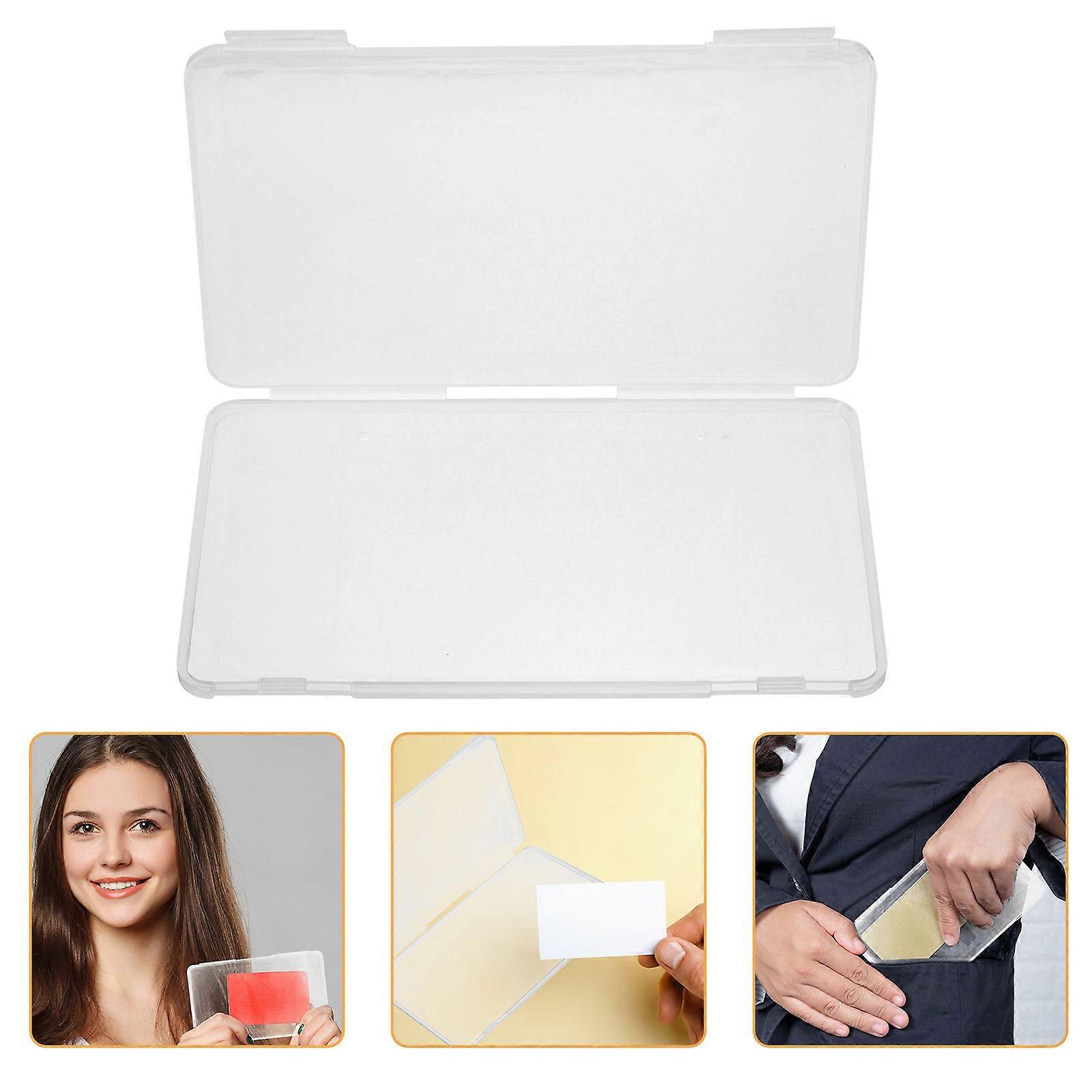 PP Card Holder Case for Storage 15Pcs Business Card Organizer Box