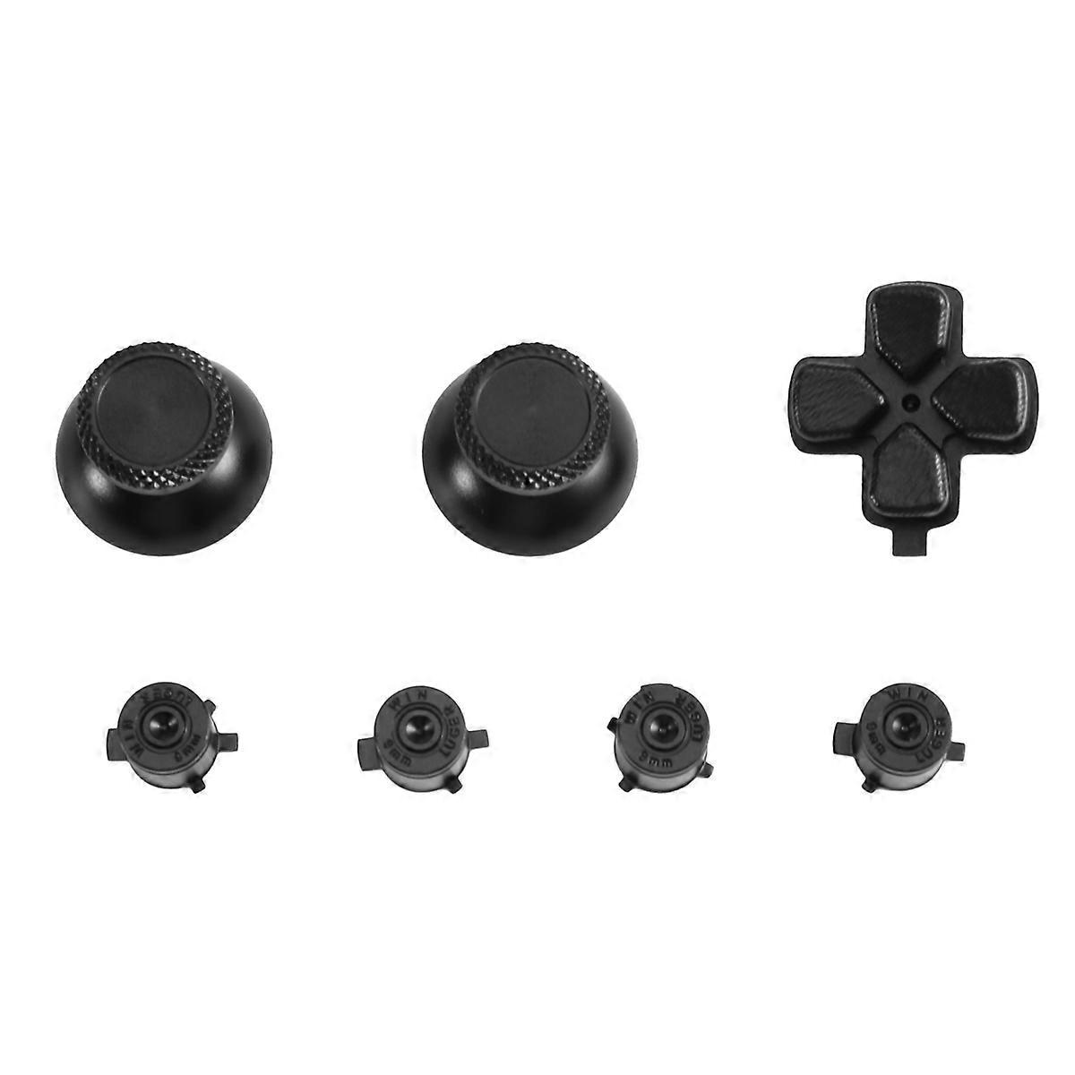 1set for Full Set of Metal Driection Button ABXY Key for MAnalog Thumbsticks Cap Repair Parts