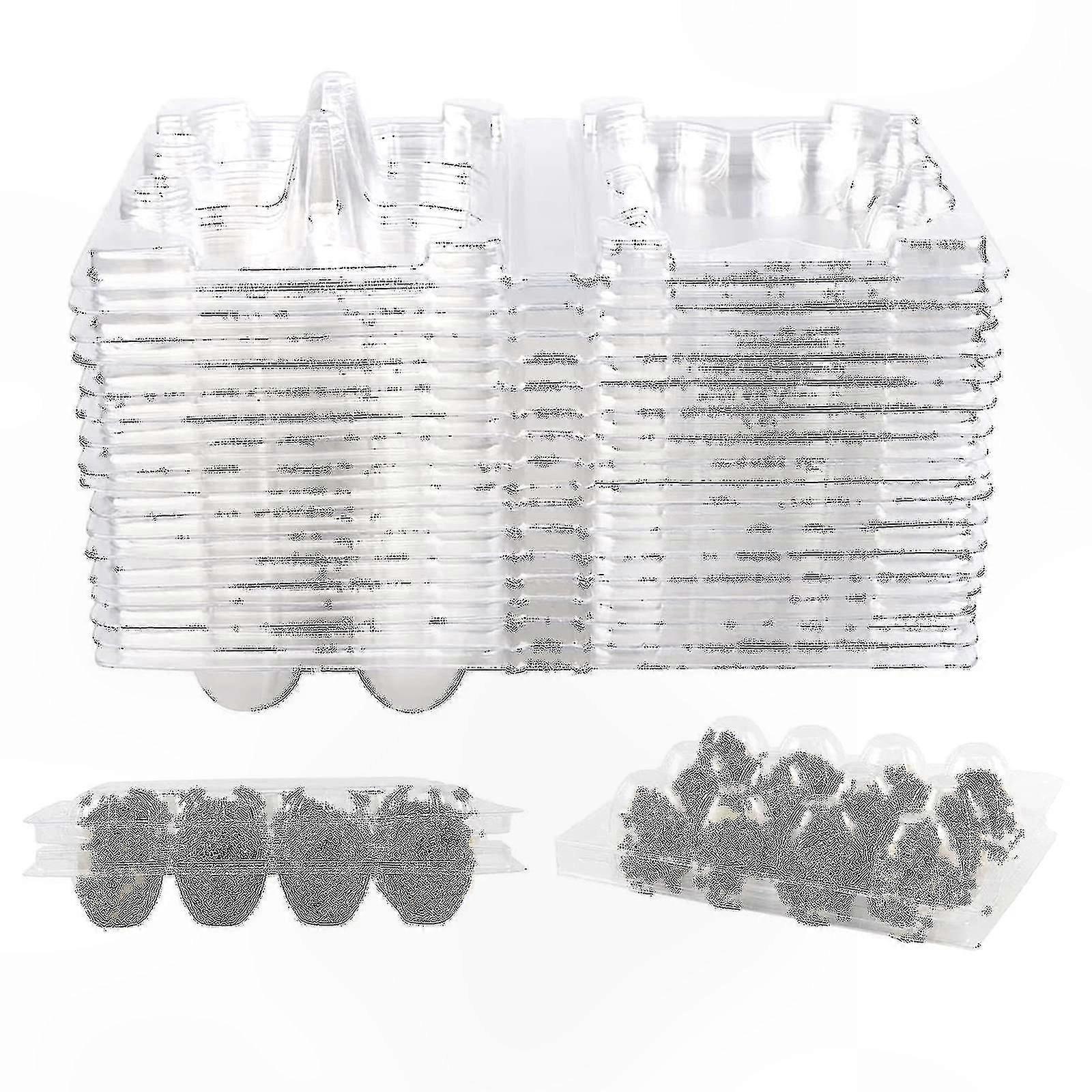 100 Pack Clear Quail Egg Storage Containers with Lids for Refrigerator Organization