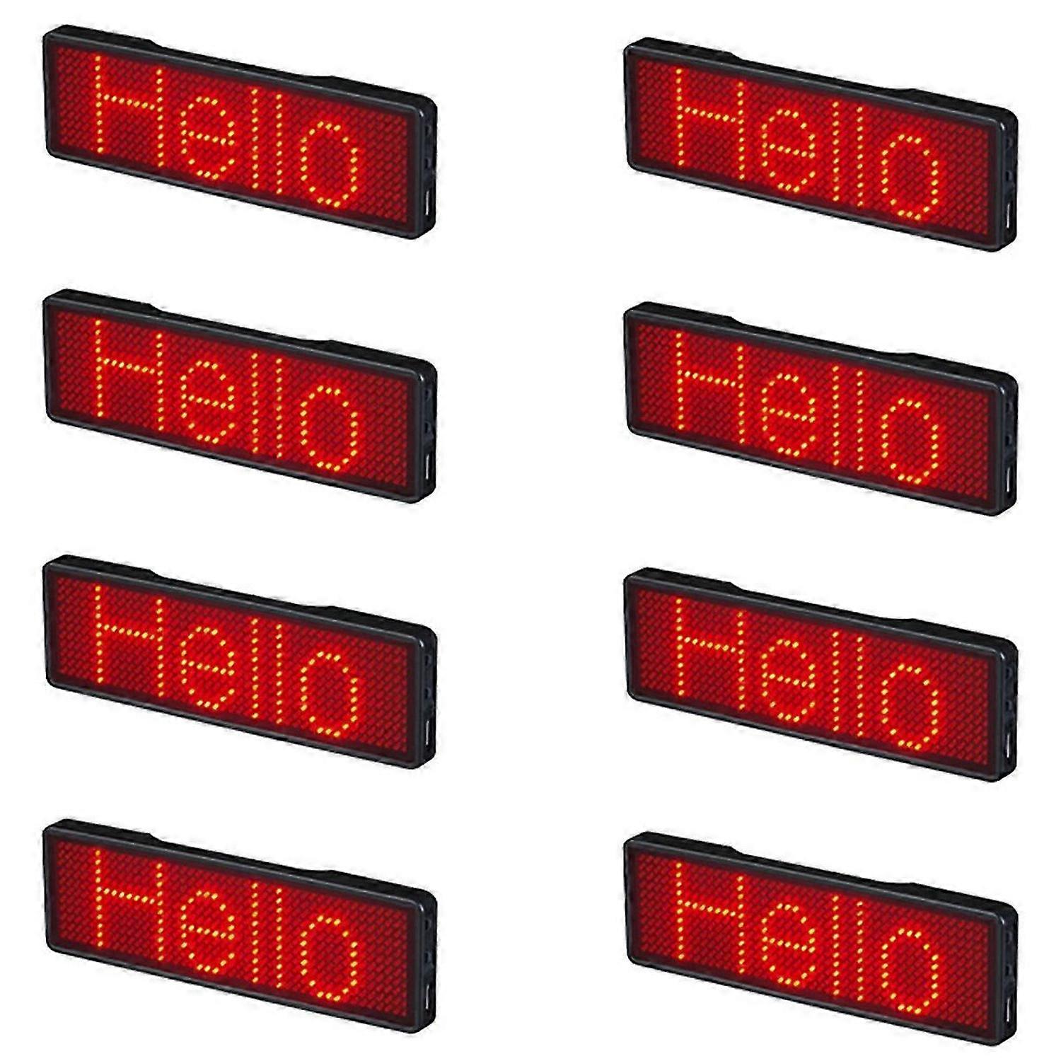 Bluetooth LED Name Badge Rechargeable Light Sign Display LED,Type 2