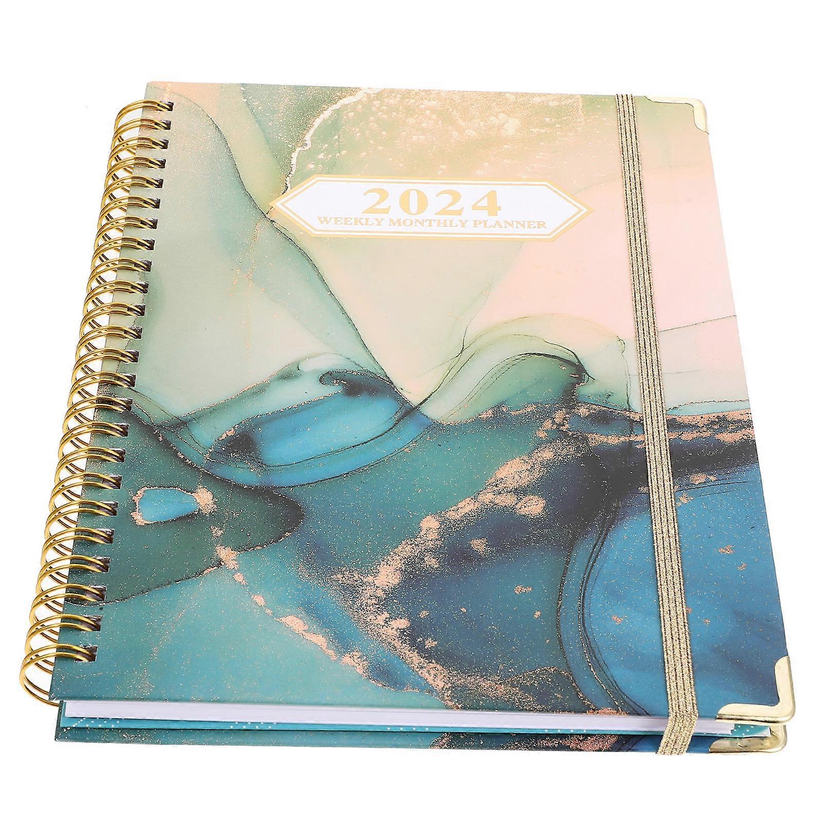 Portable Planner Notebook for Writing 5Pcs Monthly English Notepad