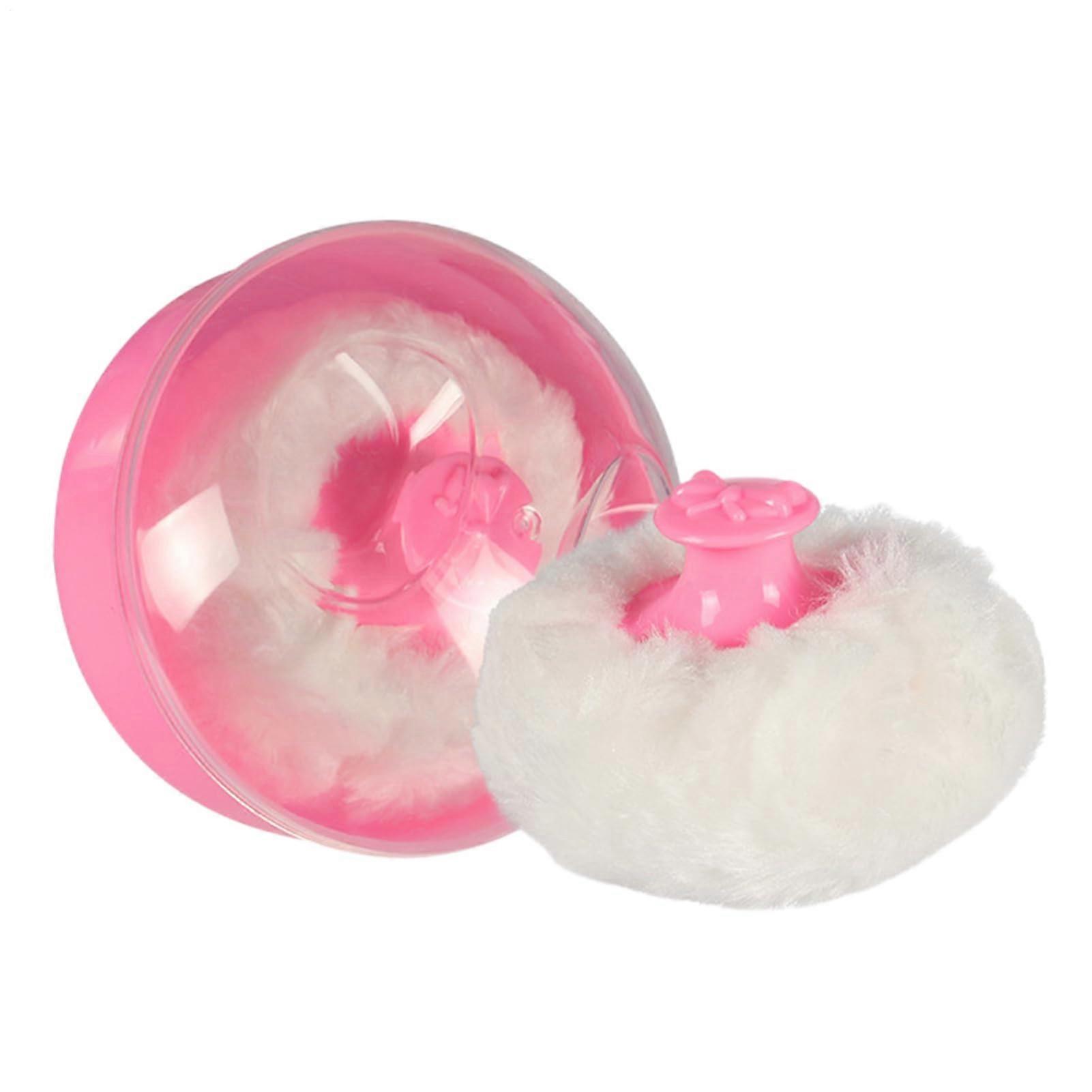 Body Powder Puff And Container Dusting Powder Box With Puff For Baby After Bath, Travel Size PostShower Bedtime Routine