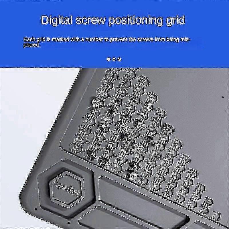Magnetic Maintenance Heat-Insulating Pad for Phone and Computer Repair Workbench Table Pad with Multi-Function High-Temperature Resistant Silicon