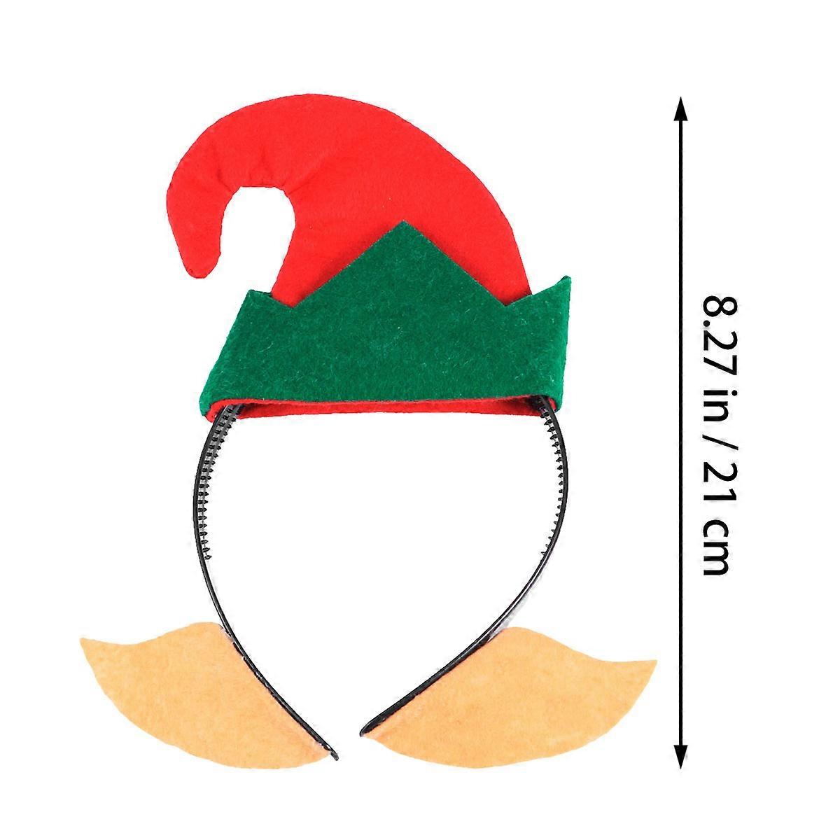 Christmas Headbands Elf Hat Headbands for Decoration 3Pcs Multipack