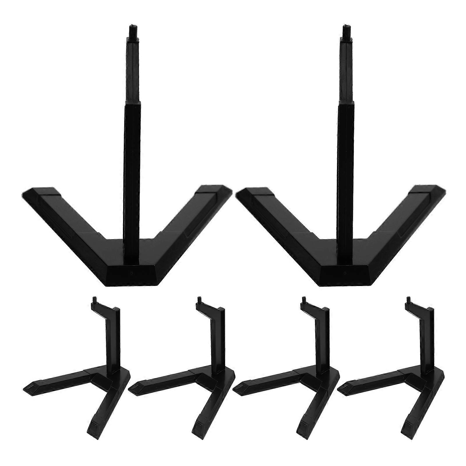 Figure Stand Action Figure Display Stand for Stable Posing 24Pcs Black