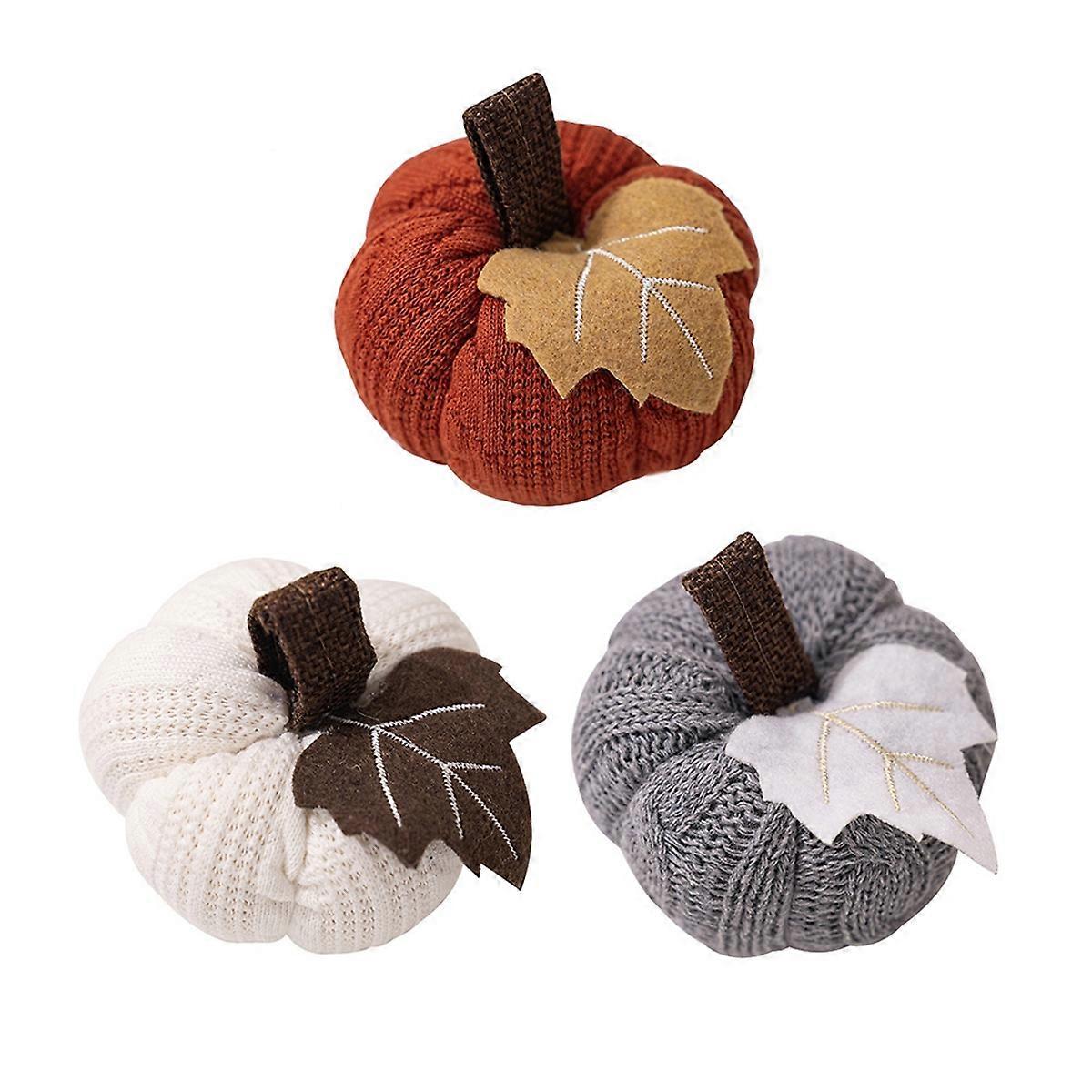 6PCS Decorative Pumpkins Fall Thanksgiving Halloween Decoration