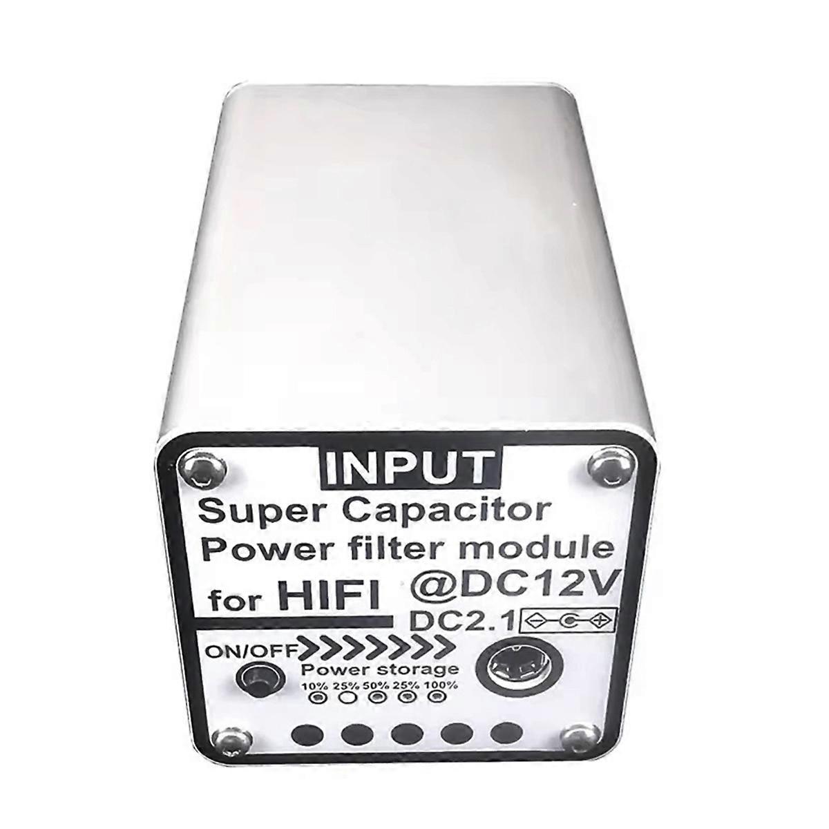 12V3F Version Power Filter DC2.1 Input Output Suitable for HiFi Audio Video Equipment Amp Amplifier