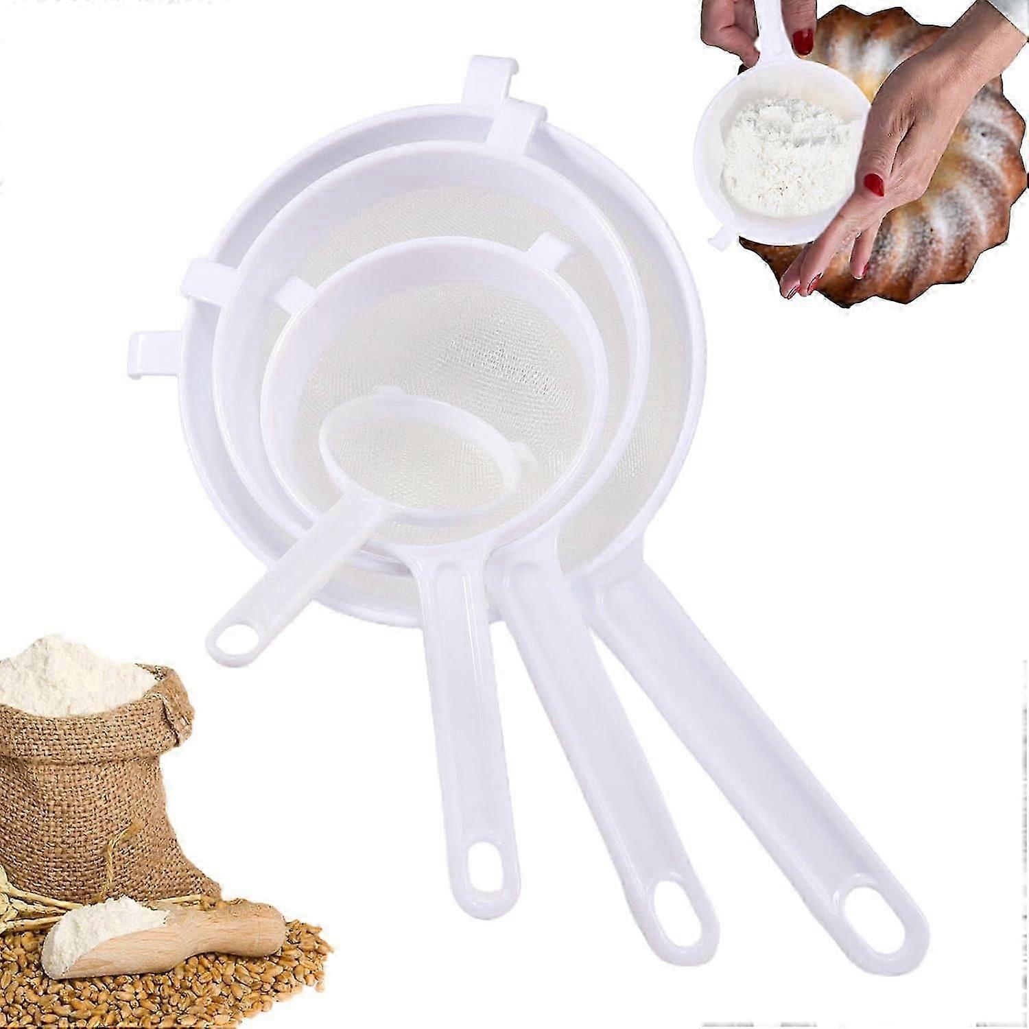 Handheld Flour Sifter with Fine Mesh for Easy Baking and Kitchen Use
