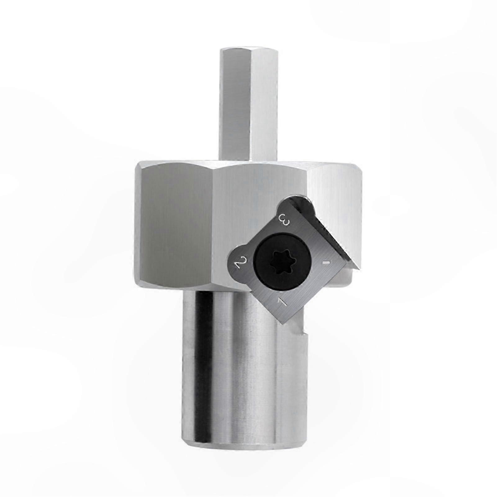 3/4 Inch Hex Shank Chamfer Reamer for Woodworking Hole Beveling Polished Alloy Steel Tool