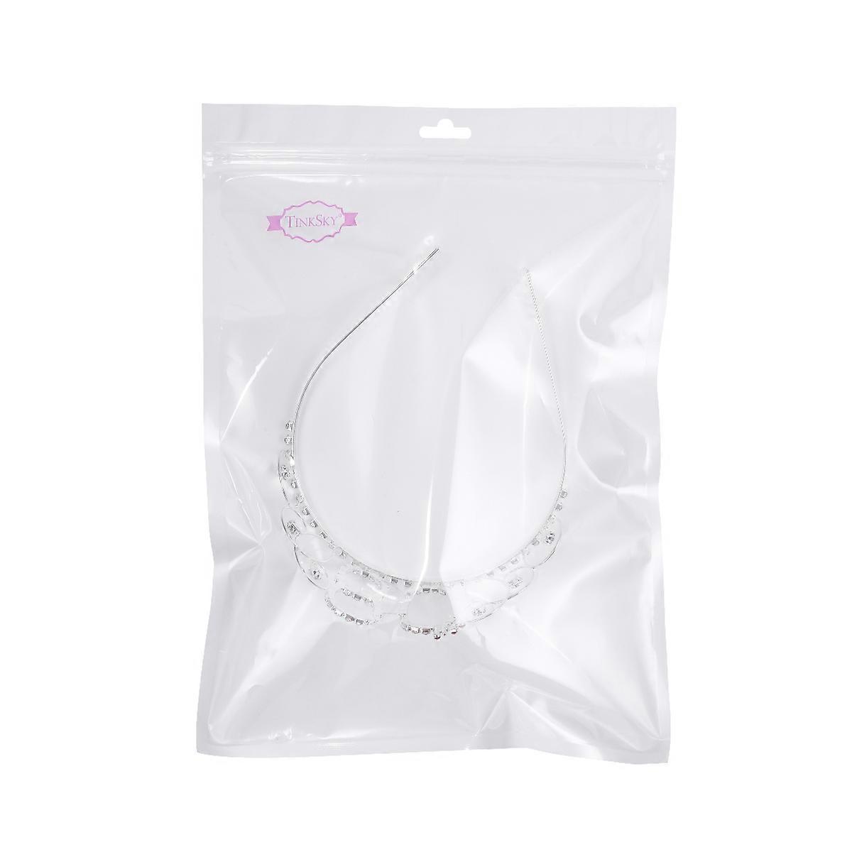 Silver Crystal 80th Birthday Tiara with Rhinestone Crowns and 3Pcs Combs