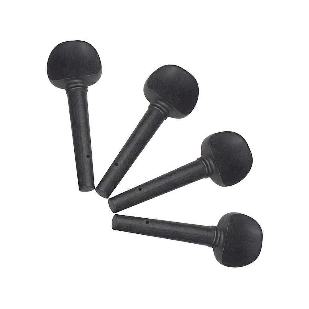Violin Accessories Ebony Wood Tuning Pegs for Replacement 12Pcs Durable Set