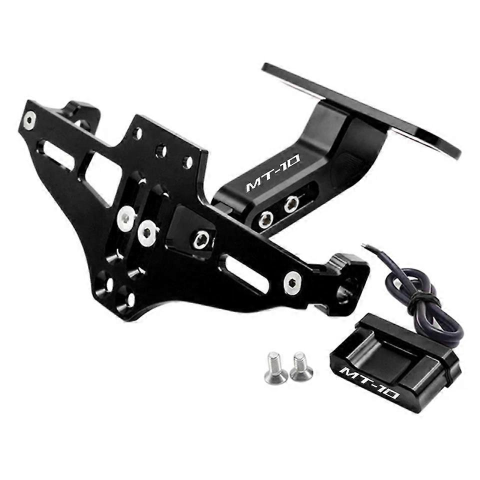 For YAMAHA MT10 MT-10 2017-2020 2021 2022 2023 2024 MT 10 License Plate Holder Number Plate Frame LED Light Bracket Turn Signal