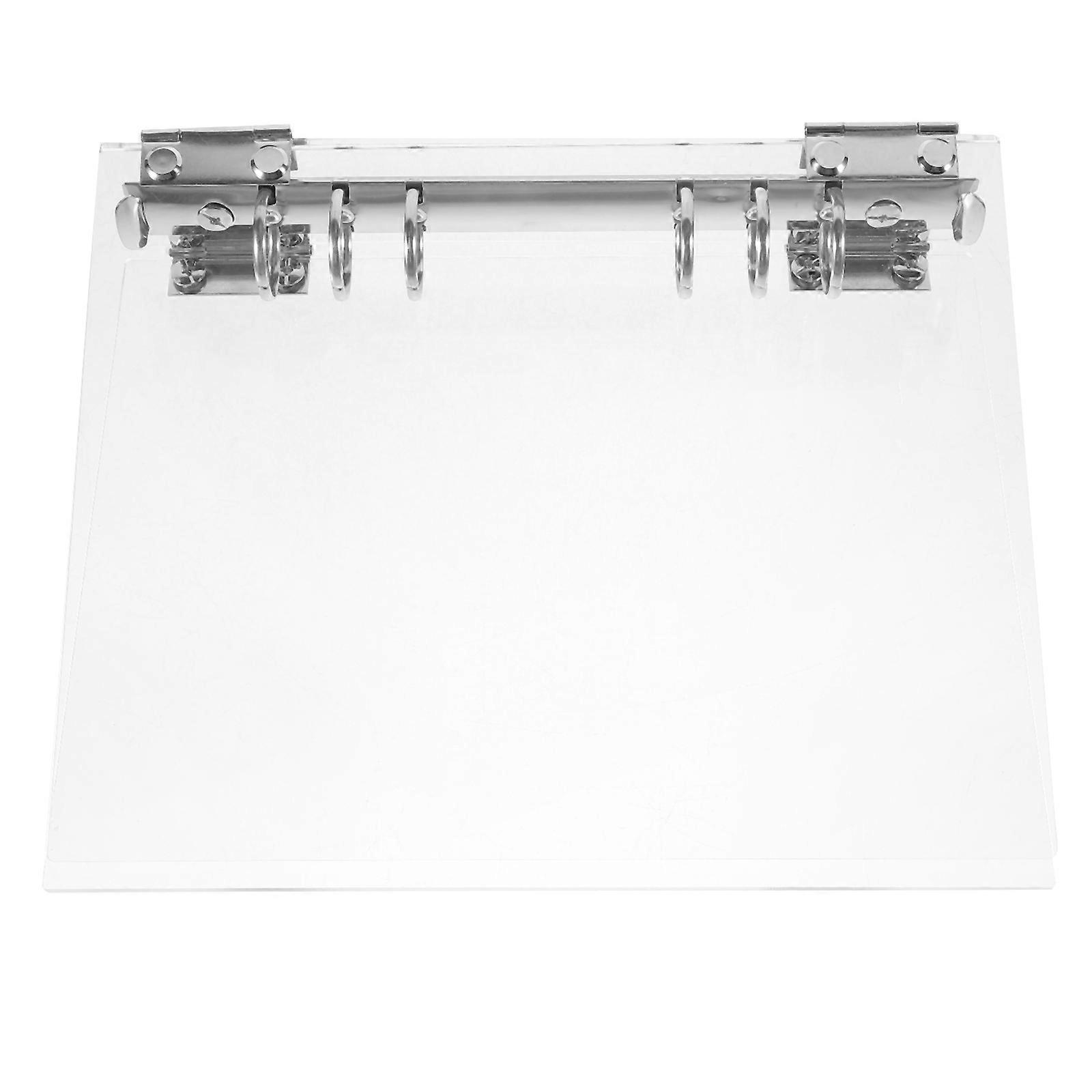 Transparent Binder Cover A5 Size Reusable for Professionals File Storage Loose Leaf Storage 1Pcs