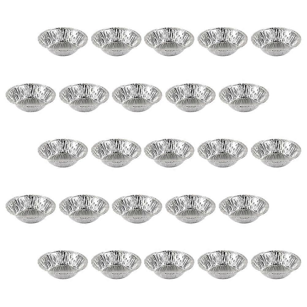 Egg Tart Molds For Baking Pie Molds Silver 7.4X3Cm Steaming 100Pcs