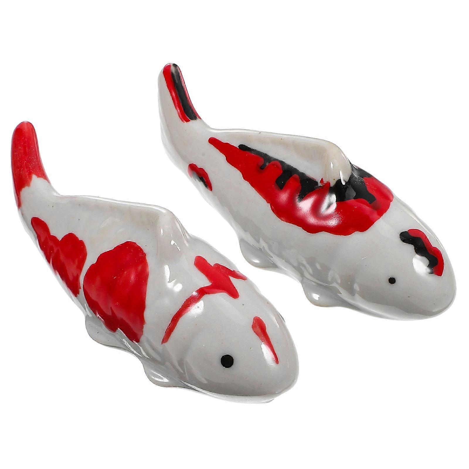 Ceramic Aquarium Floating Fish Decoration for Fish Tank 10Pcs Set