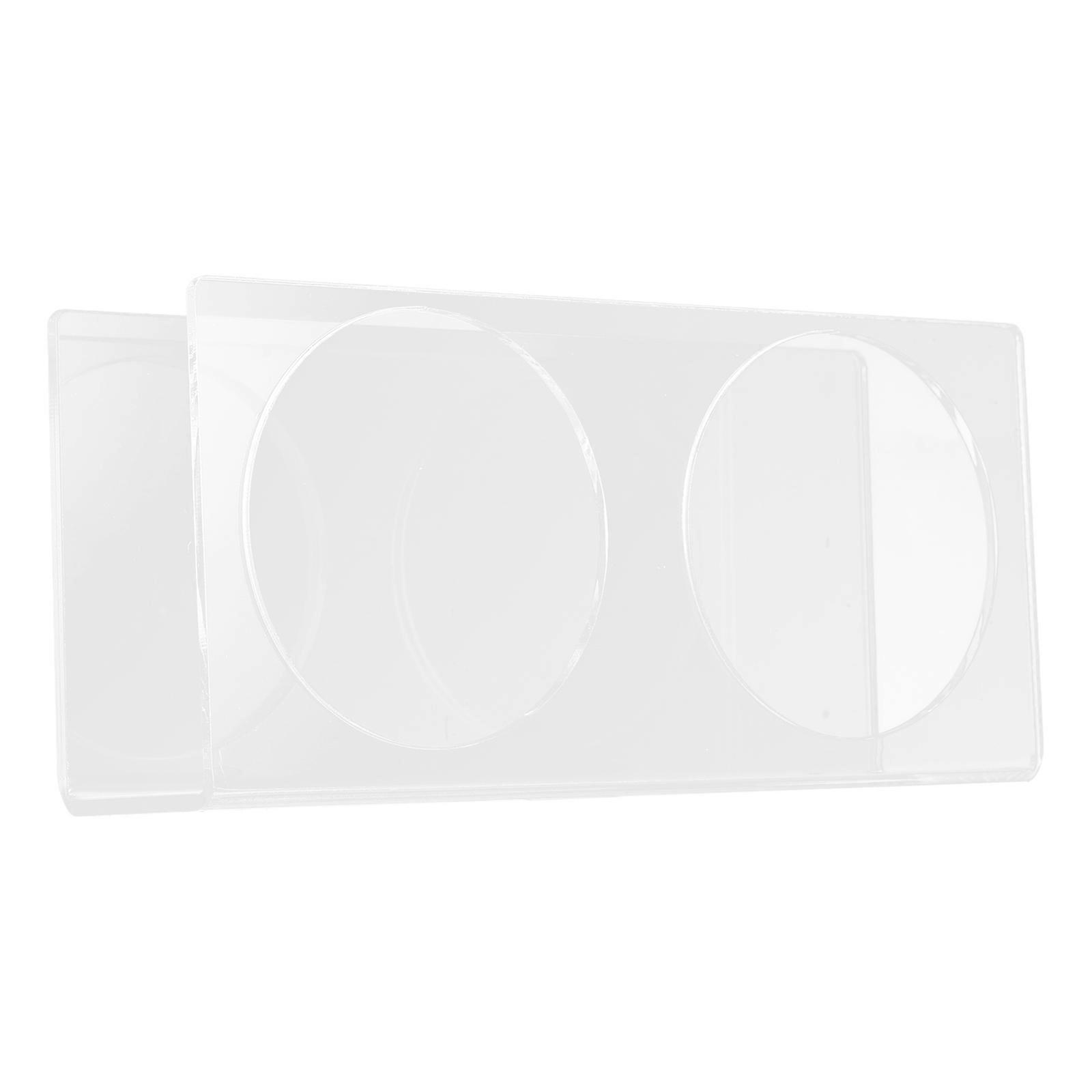 3Pcs Acrylic Beverage Display Stand with 2-Slots for Drink Bottle Holder
