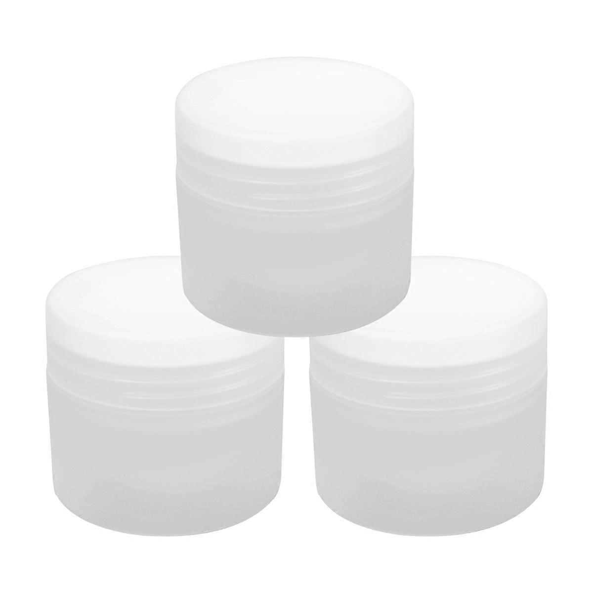 Portable Cosmetic Jars Double Layer Empty Cream Jar for Travel 9Pcs 50g