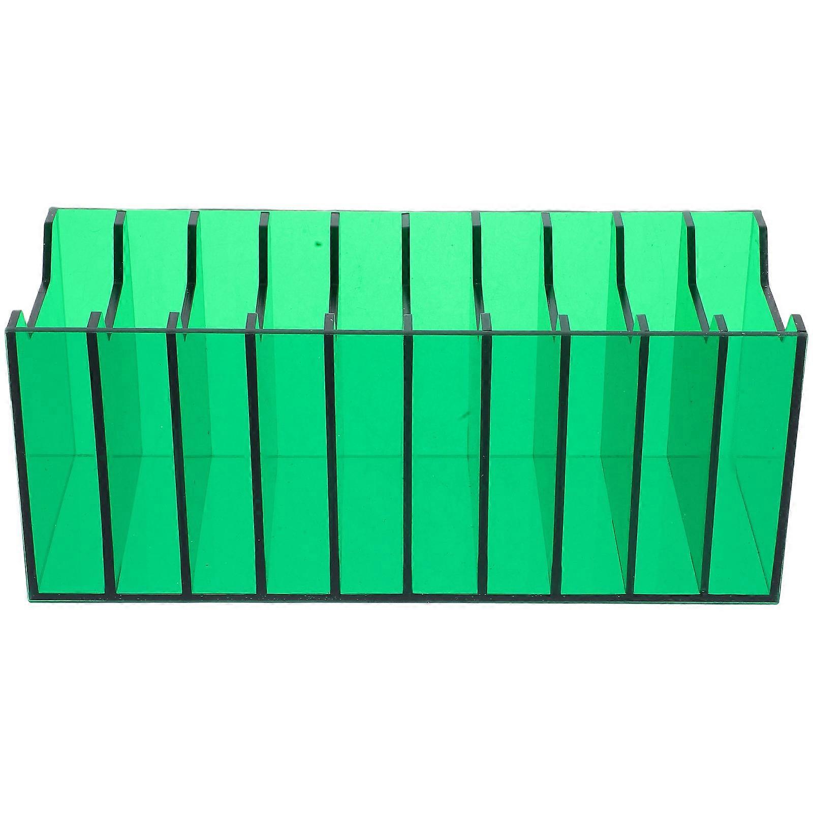 Efficient Phone Storage 3Pcs Acrylic Holder For Classroom And Office Meeting Room Organizing Smartphones With A Sleek Green Appearance