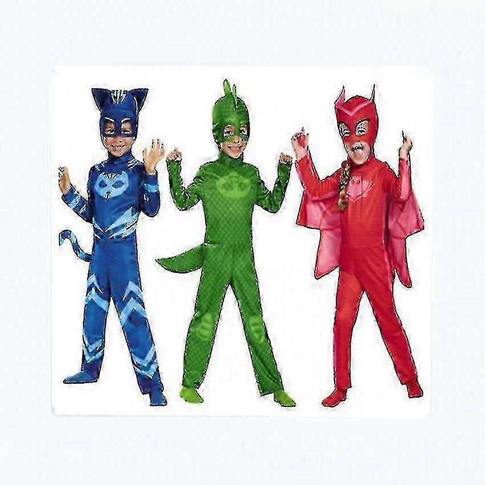 Kids PJ Masks Costume Set with Jumpsuit and Mask - Catboy, Owlette, or Gekko