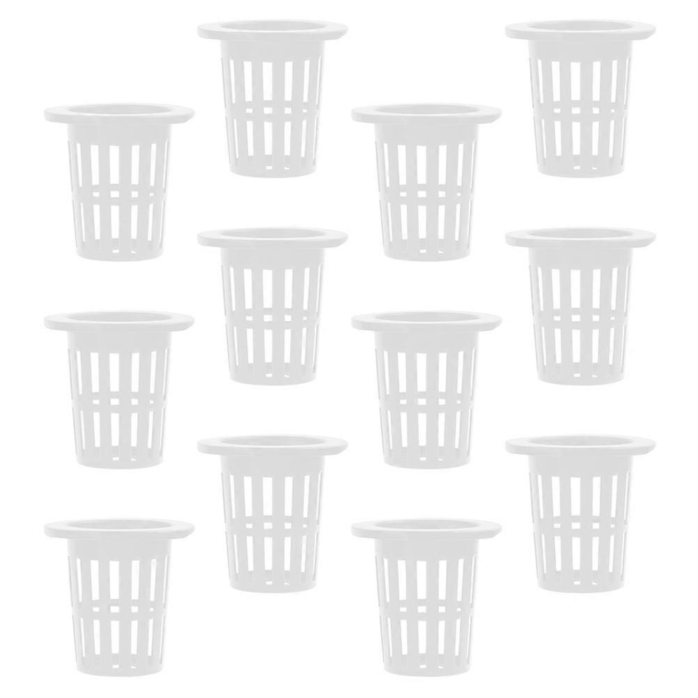 Hydroponic Plastic Basket Net Pot for Plant Growth with 100Pcs
