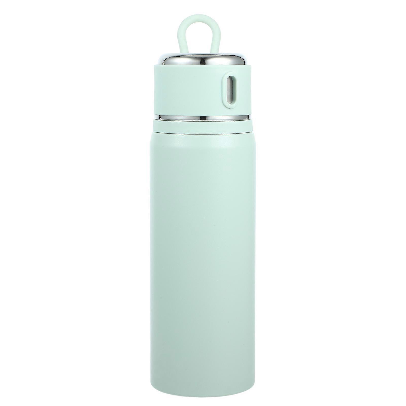 Portable Insulated Water Bottles 5Pcs Vacuum Thermal Flask Perfect For Daily Use Picnic Running Families Green Color