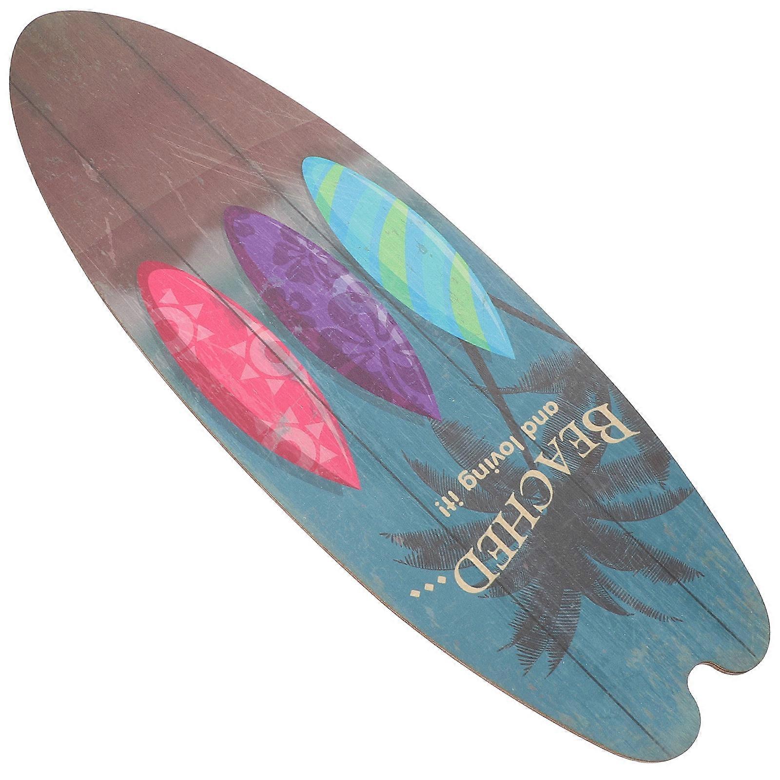 Surfboard Wall Decoration Surfboard Shape Summer Themed Space Assorted Color for 1piece