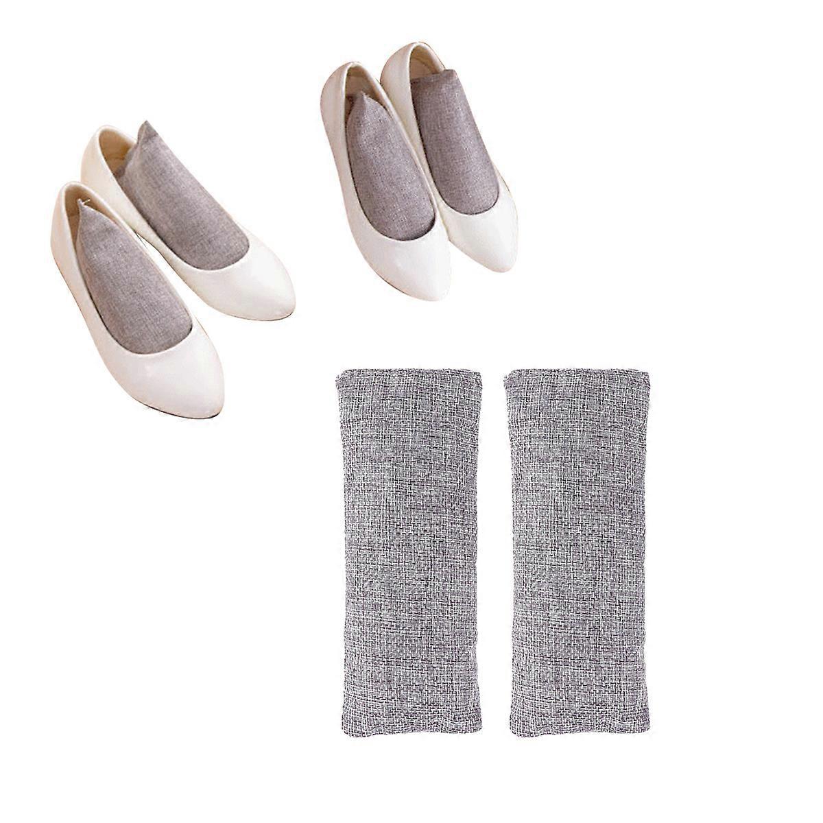 Hiili-ilmanpuhdistuspussit 10 kpl, harmaat, suunniteltu auton, kodin ja jääkaapin hajujen imeytymiseen ja epäpuhtauksien poistoon