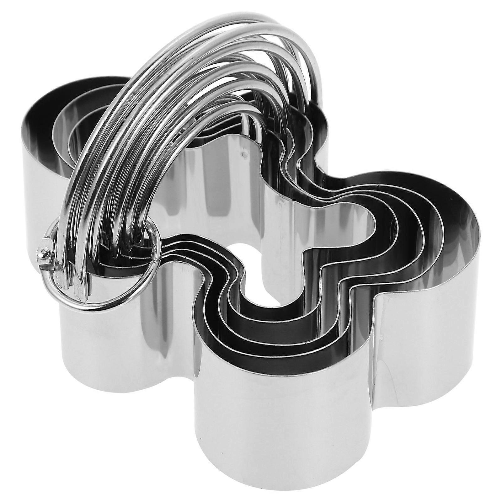 Portable Biscuit Cutters Cookie Shaping Tools for Baking 5Pcs Set