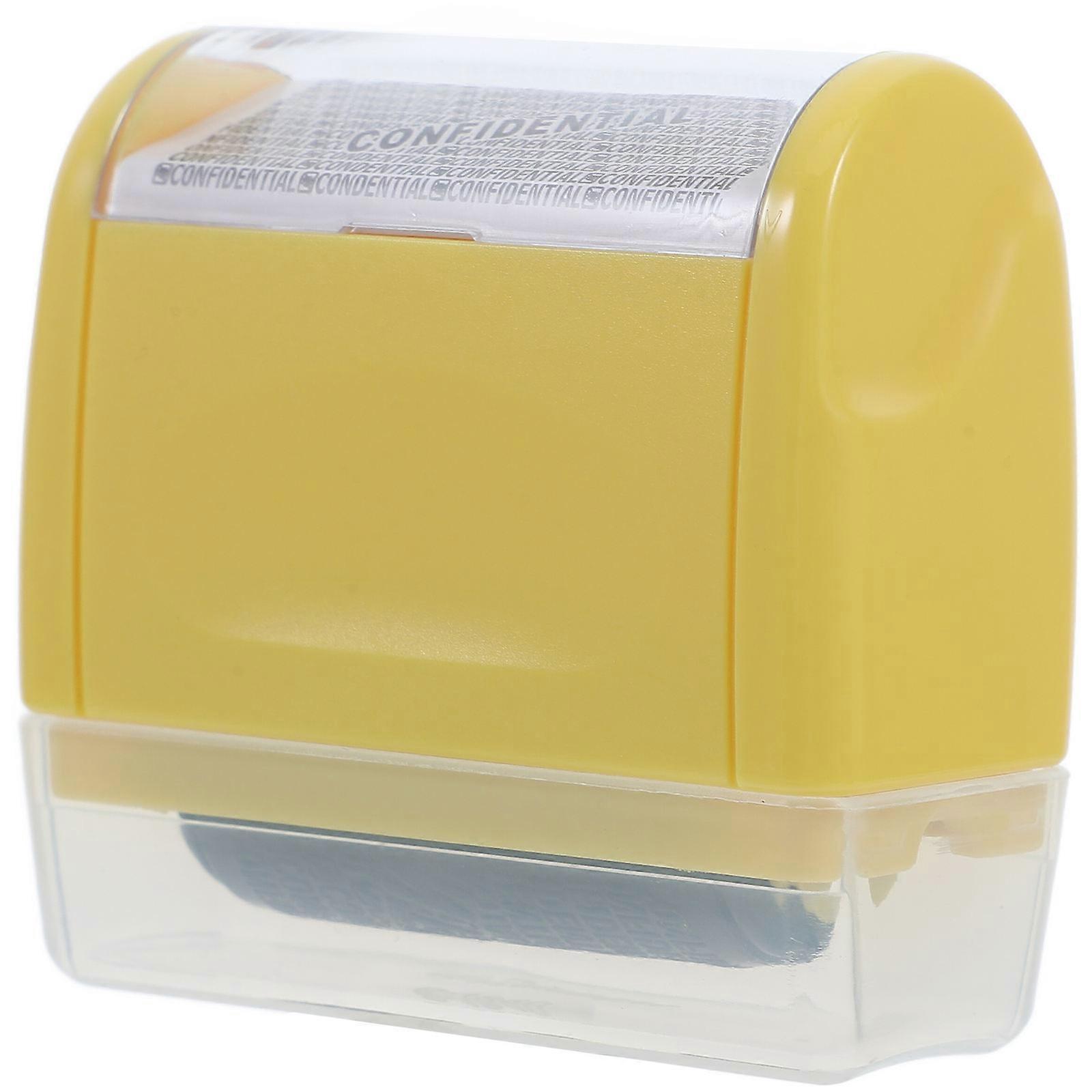 Identity Theft Protection Roller Stamp for 3 Refill Ink