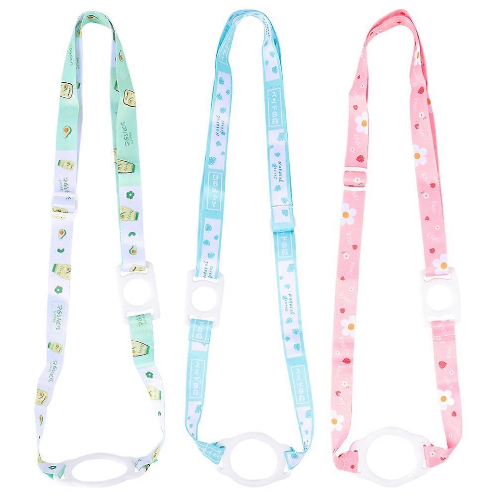 Water Bottle Carrying Strap for Beverage Bottle 6Pcs Cartoon Hanging Lanyard