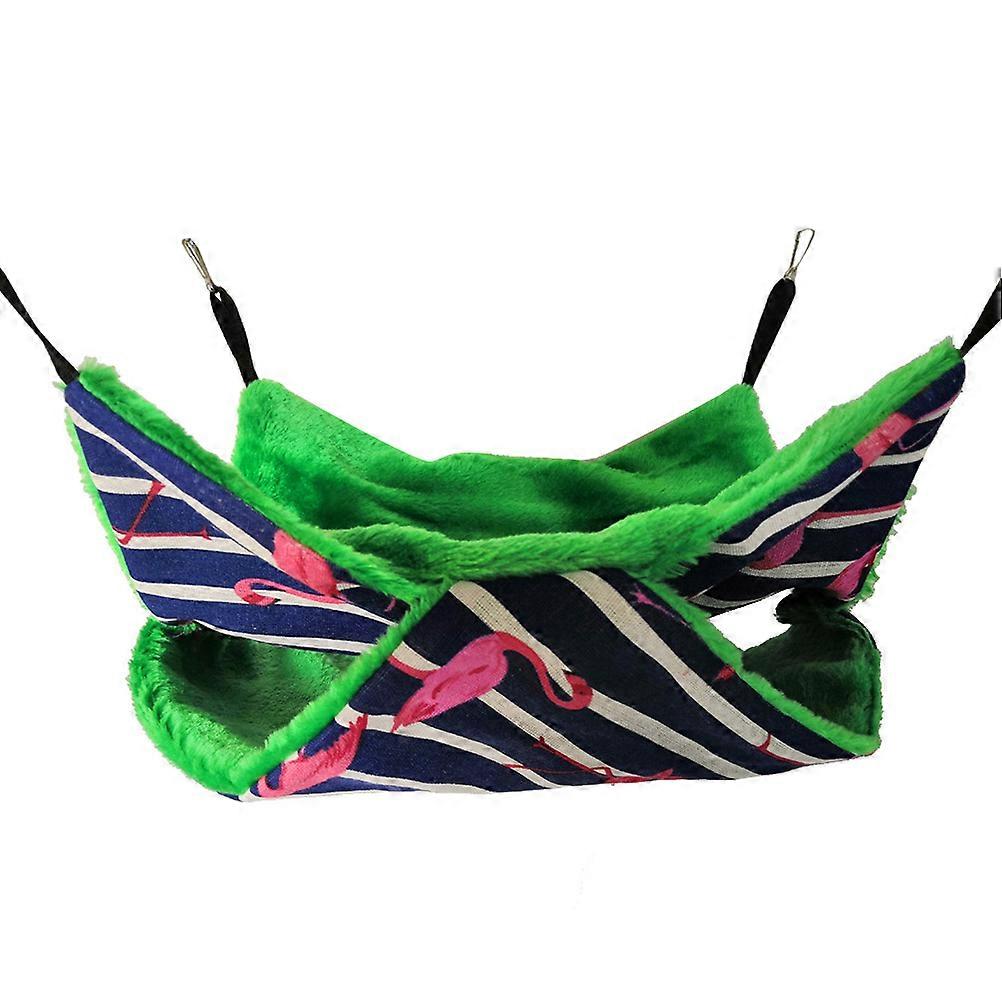Pet Hanging Hammock Double Layer Warm Bed for Hamster 3Pcs