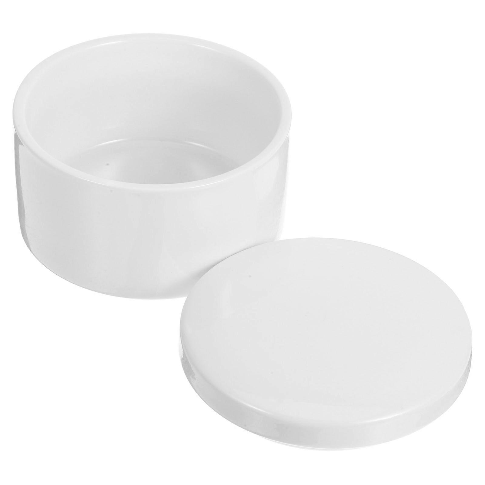 Ceramic Jewelry Box for Ring Storage 6Pcs White Delicate Case