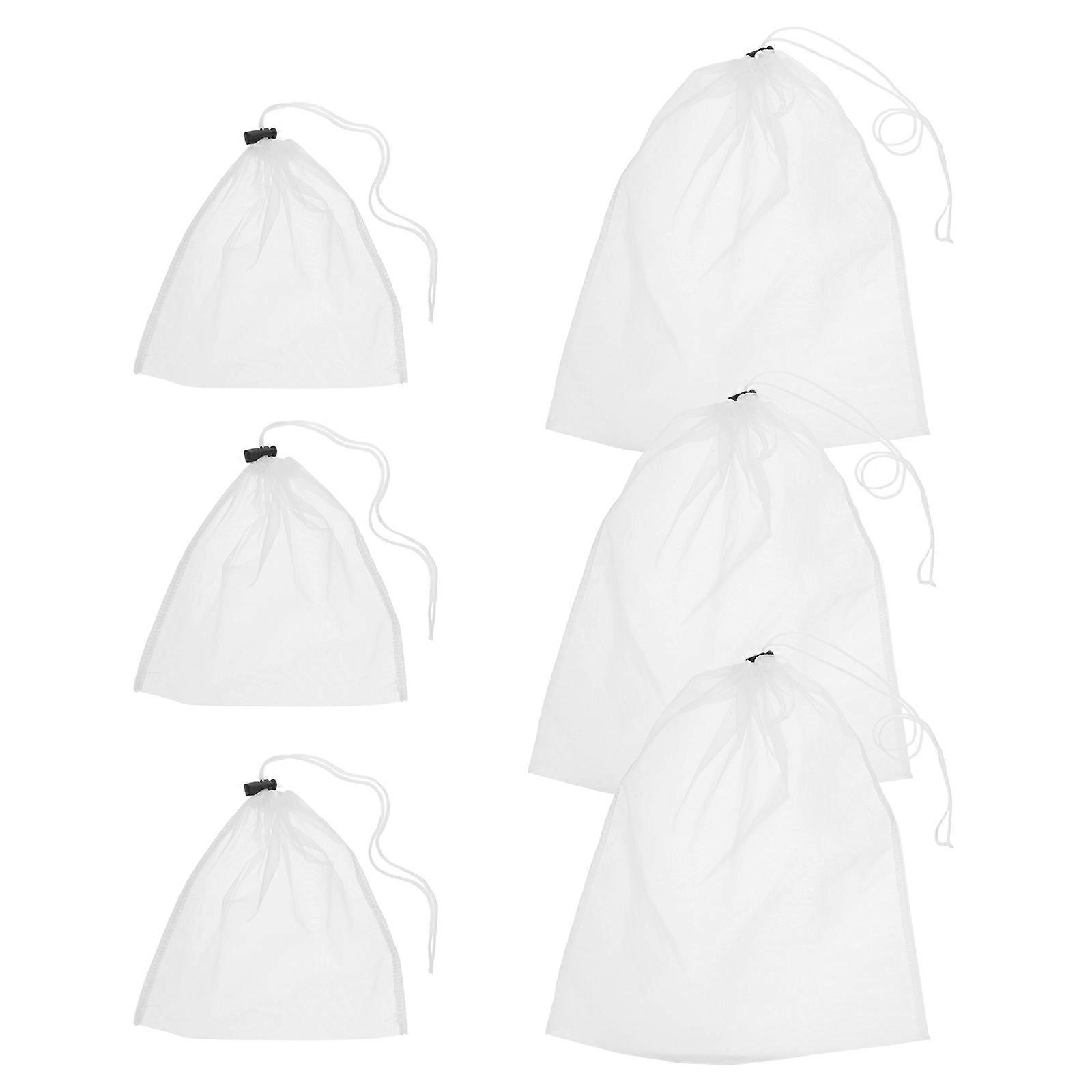 Fine Mesh Coffee Filter Bags for Brewing 12Pcs Reusable Drawstring Bags