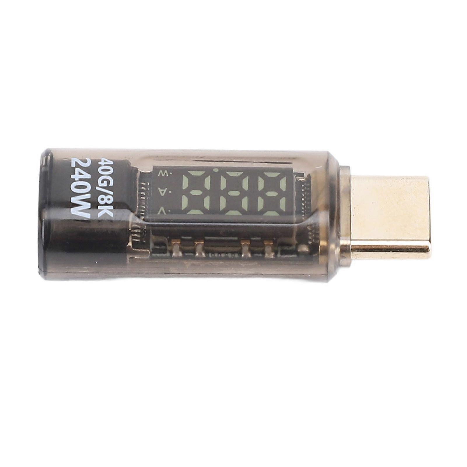 Type C Adapter USB 4.0 PD 240W Fast Charging 40Gbps 8K Digital Display Full Functional Current Voltage Power Detection
