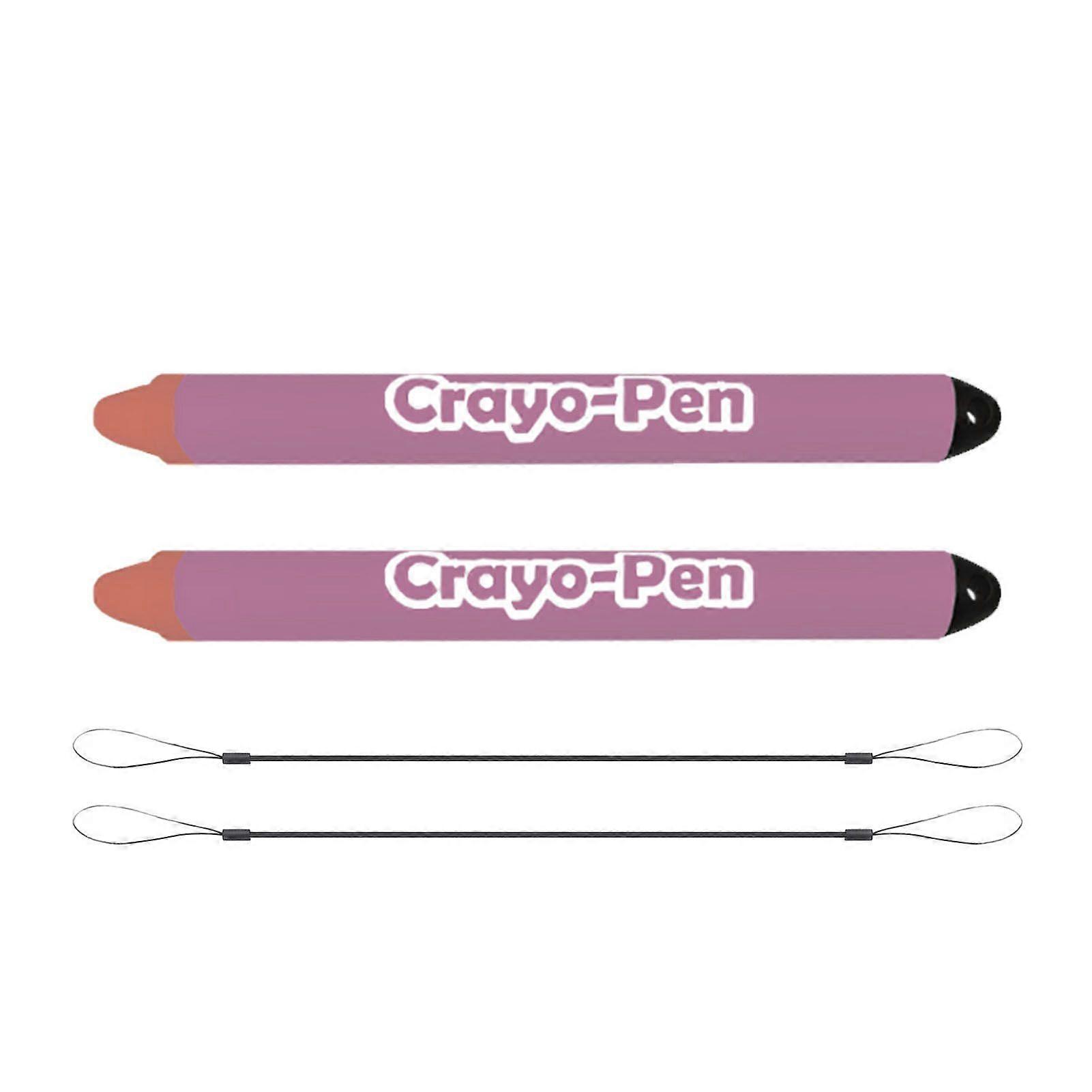 2Pcs Stylus Pen with Tethers for Touch Screens Tablet Phone Devices Kid Friendly Pink