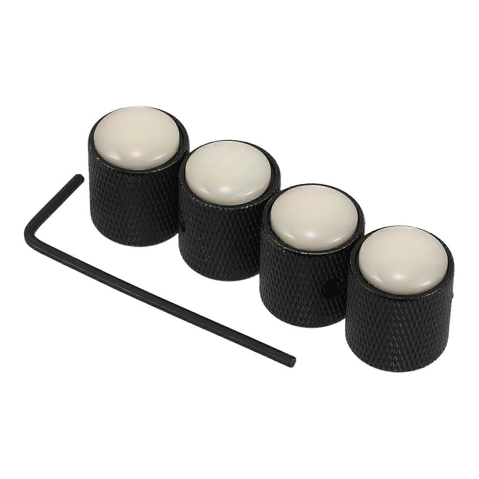 Electric Guitar Knobs Metal Volume Tone Dome Knobs for 20Pcs Bass