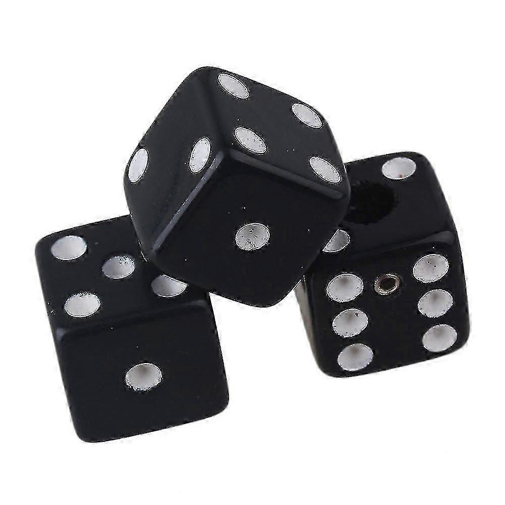 30 Pieces black dice volume control knobs with wrench plastic for guitar