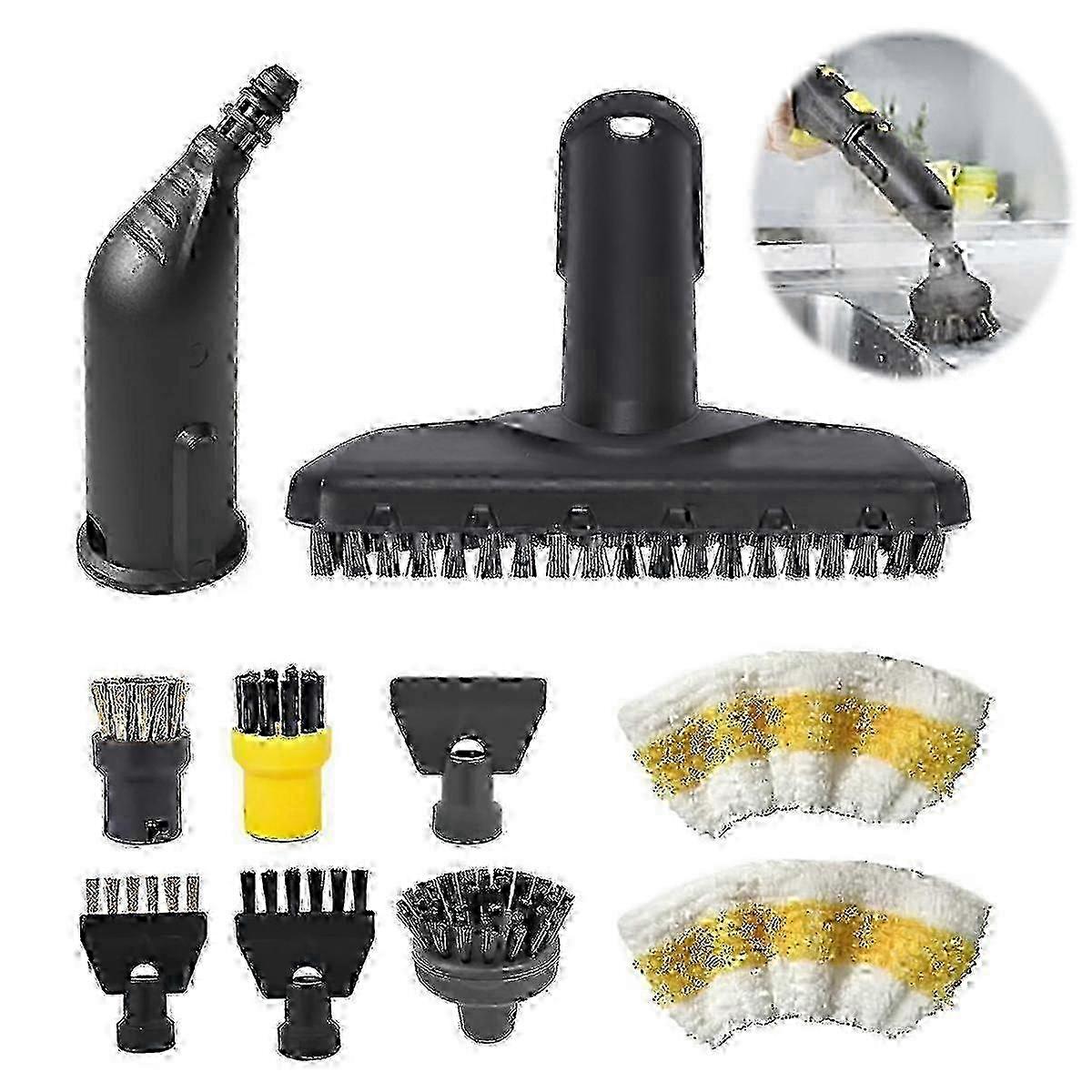 A 10-Piece Accessory Kit, Compatible with the Karcher Steam Cleaner SC1, SC2, SC3 and SC4 25-26