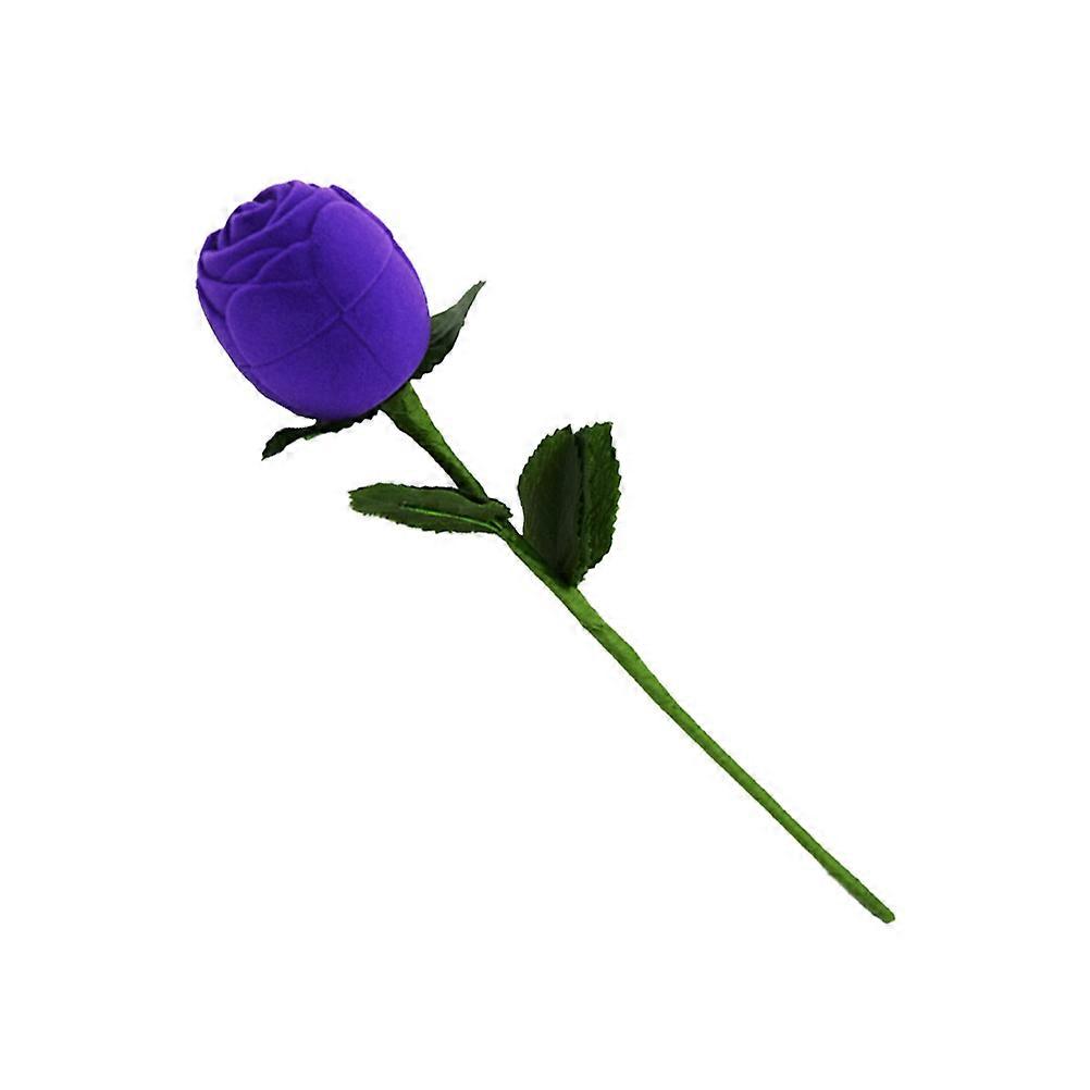 Rose Ring Container Creative Flower Shape Ring Holder for Wedding