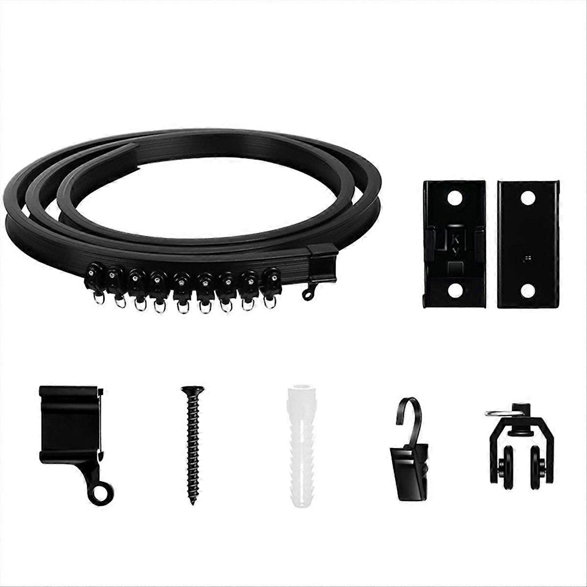 Flexible Bendable Curtain Track, Ceiling Wall Mounted 2Meter