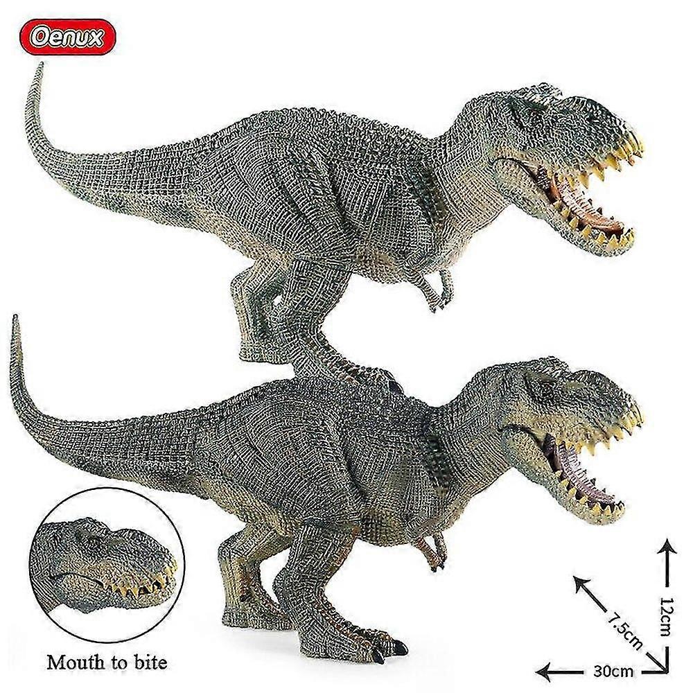 Oenux Jurassic Indominus V-Rex Dinosaur Action Figure with Opening Mouth