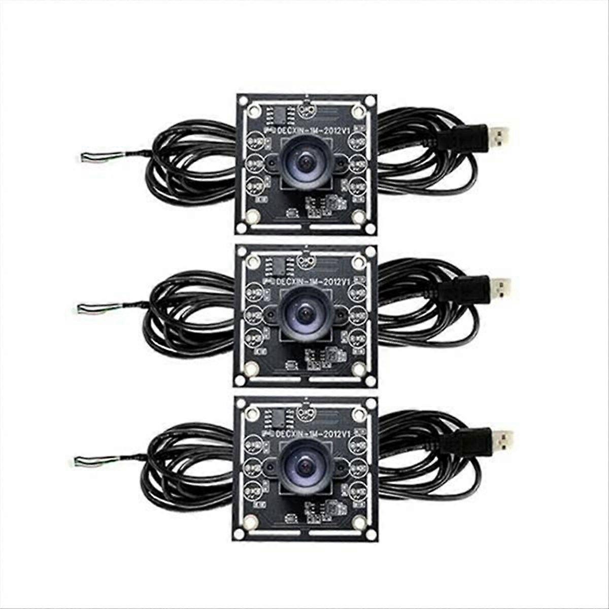 3Pcs 100 Degree Camera Module,with 1 Meter Cable for WinXP/7/8/10